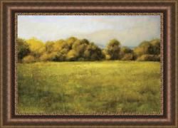 Robert Striffolino Field with Treeline Framed Print Art