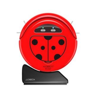 KOBOT Robotic Vacuum and Mopping Machine with Auto Charging Home Base in Ladybug RV337 LBK