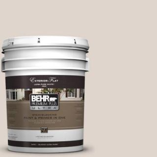 BEHR Premium Plus Ultra 5 gal. #N230 1 Castle Beige Flat Exterior Paint 485005