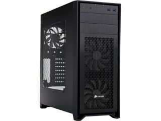 Corsair Obsidian Series 450D Black Aluminum / Steel ATX Mid Tower Gaming Computer Case Compatible with ATX (not included) Power Supply