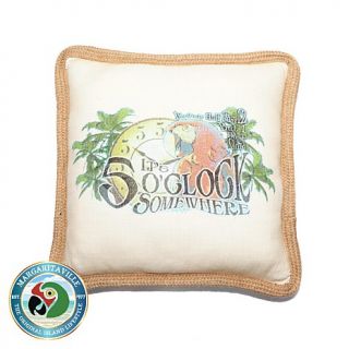 Margaritaville It's 5 O'clock Somewhere Pillow   Parrot   7789684