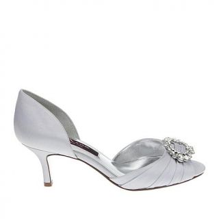 Nina "Crystah" Jeweled Satin D'Orsay Pump   7575870