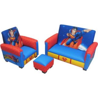 Warner Bros. Superman Deluxe Toddler Sofa, Chair and Ottoman