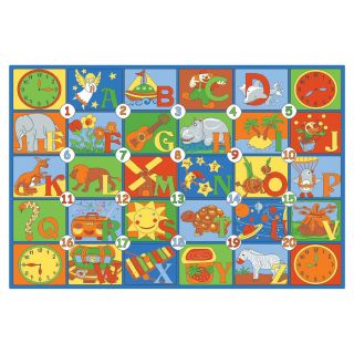 Learning Carpets Play Carpets Multicolor Indoor/Outdoor Runner (Actual 36 in x 78 in)