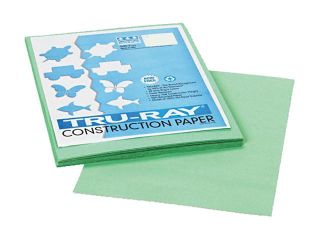Pacon 103015 Tru Ray Construction Paper, 76 lbs., 9 x 12, Light Green, 50 Sheets/Pack