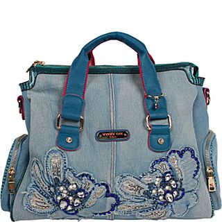 Nicole Lee Rylee Floral Denim Shopper Bag