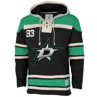 Old Time Hockey Dallas Stars Black Home Lace Heavyweight Hoodie