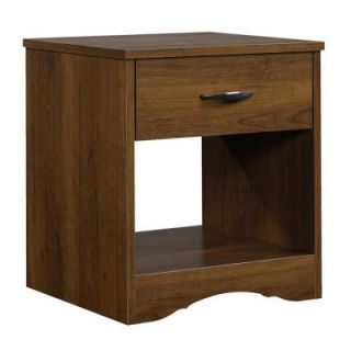 SAUDER Beginnings Collection 1 Drawer Nightstand in Brook Cherry 416367