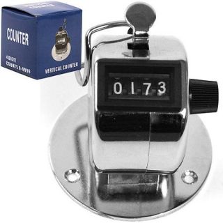 Stalwart Tally Counter Clicker, Handheld or Base Mounted