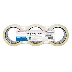 Brand Shipping Tape Heavy Duty 1.89 x 54.6 Yd. Clear Pack Of 3