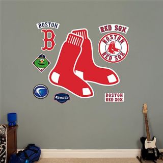 MLB Team Logo Wall Decals by Fathead   Boston Red Sox   7783108
