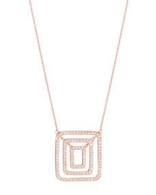 Mimi So Piece 18k Rose Gold Diamond Pendant Necklace