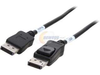 StarTech DISPL15MA 49.2 ft [15 m] Black Connector A: 1   DisplayPort (20 pin) Latching Male Connector B: 1   DisplayPort (20 pin) Male Active DisplayPort Cable M M