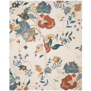 Safavieh Blossom Red Blue Multi 8 ft. x 10 ft. Area Rug BLM975A 8