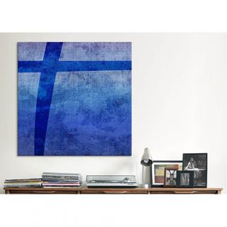 Plus Blue to Purple Stain Graphic Art on Canvas by iCanvas