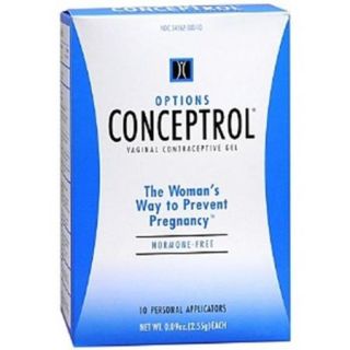 Conceptrol Contraceptive Gel With Applicators Unscented 10 ea (Pack of 6)
