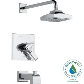 Delta Arzo 1 Handle H2Okinetic Tub and Shower Faucet Trim Kit in Chrome (Valve Not Included) T17486