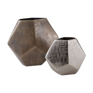 Dimond Home Dip Two Tone Ceramic Tubular Vases