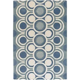 Chandra Fresca Blue/Ivory 5 ft. x 7 ft. 6 in. Indoor Area Rug FRE4529 576