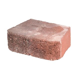 Red/Charcoal Basic Concrete Retaining Wall Block (Common 12 in x 4 in; Actual 11.5 in x 4 in)