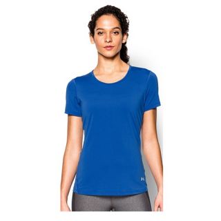 Under Armour HG Coolswitch Shortsleeve   Womens   Training   Clothing   Ultra Blue/Metalli Silver