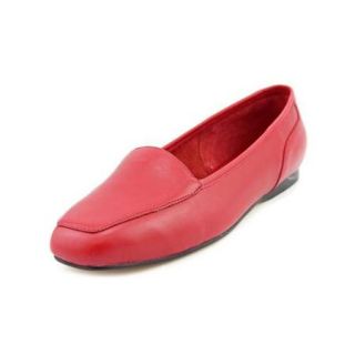 Enzo Angiolini Liberty Womens Size 7.5 Red Narrow Leather Loafers Shoes