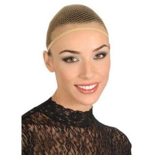 Adults Mens Womens Tan Hair Control Fishnet Wig Cap Costume Accessory