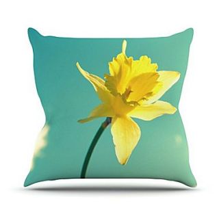 KESS InHouse Daffodil Throw Pillow; 26 H x 26 W