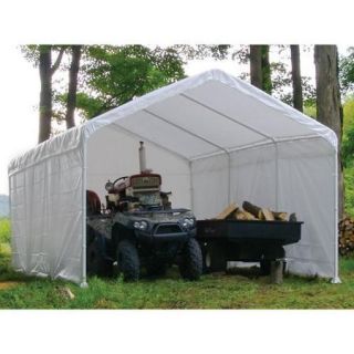 Super Max 12 ft. x 30 ft. White Canopy Enclosure Kit Fits 2 in. Frame