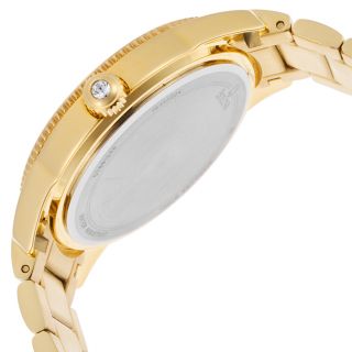 Women's Crystal Gold Tone Stainless Steel Gold Tone Dial and SS