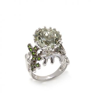 Victoria Wieck 6.12ct Prasiolite, Chrome Diopside and White Topaz Sterling Silv   7946962