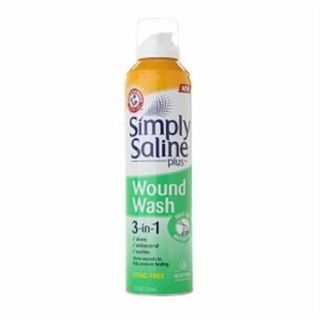 Simply Saline Plus Wound Wash 3 in 1 First Aid Antiseptic 7.10 oz (Pack of 2)