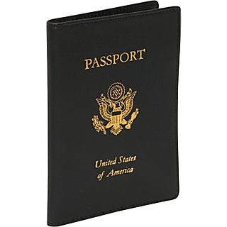 Royce Leather Foil Stamped RFID Blocking Passport Jacket
