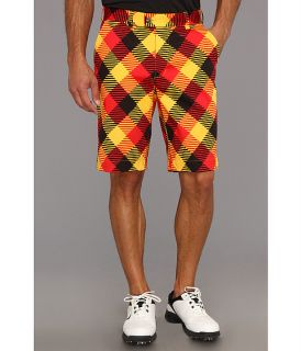 Loudmouth Golf Cheezburger Shorts Black Yellow Red Orange
