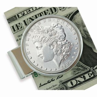 American Coin Treasures Sterling Silver Morgan Dollar Moneyclip