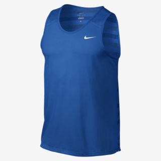 Nike Dri FIT Touch Tailwind Striped Mens Running Tank Top.