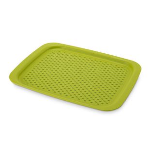 Joseph Joseph Grip Tray 17.874 in x 13.7795 in Green Not Divided Resin Rectangle Serving Tray