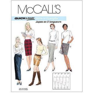 McCall's Pattern Misses' Skirts in 5 Lengths, FF (16, 18, 20, 22)