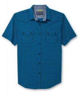 American Rag Short Sleeve Gingham Plaid Shirt