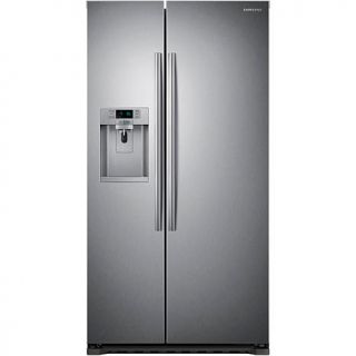Samsung 22 Cu. Ft. Counter Depth Side by Side Refrigerator – Stainless Steel   7432076