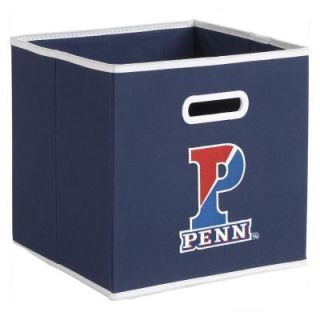 College STOREITS University of Pennsylvania 10 1/2 in. W x 10 1/2 in. H x 11 in. D Navy Fabric Storage Bin 11075 000CPEN