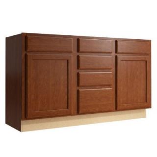 Cardell Stig 60 in. W x 34 in. H Vanity Cabinet Only in Nutmeg VSB602134.4.AD5M7.C53M