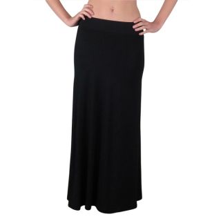 Free to Live Womens Foldover High Waisted Flowy Maxi Skirt   17257291