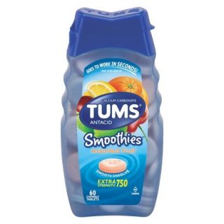 Tums Smoothies Antacid Chewable Tablets 60 pk.   Assorted Fruit