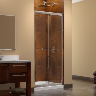 DreamLine Butterfly Bi Fold Shower Door and 32x32 inch Shower Base