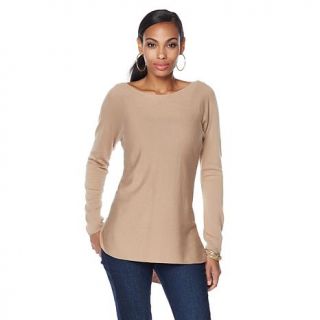 Faith & Zoe Hi Low Lightweight Sweater   7836497