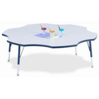 Kydz Activity Table   Six Leaf ColorGray/green,Size48" 24"   31"