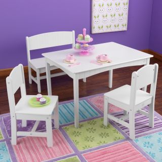 KidKraft Nantucket 4 piece Table, Bench and Chairs Set  