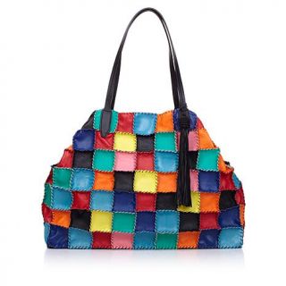 Clever Carriage Witzend Patchwork Leather Shopper   8114834