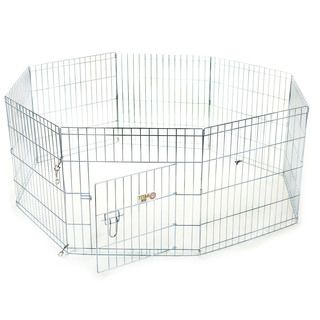 Extra large Collapsible 48 inch Eight panel Steel Pet Exercise Pen